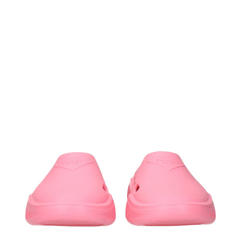 Prada Pink Cotton Slippers Prada