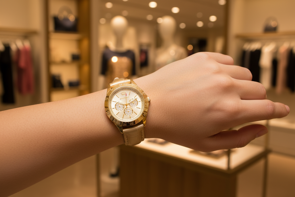 Montre-robe en plastique doré Juicy Couture