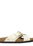 Valentino Garavani Beige Leather Slippers Valentino Garavani