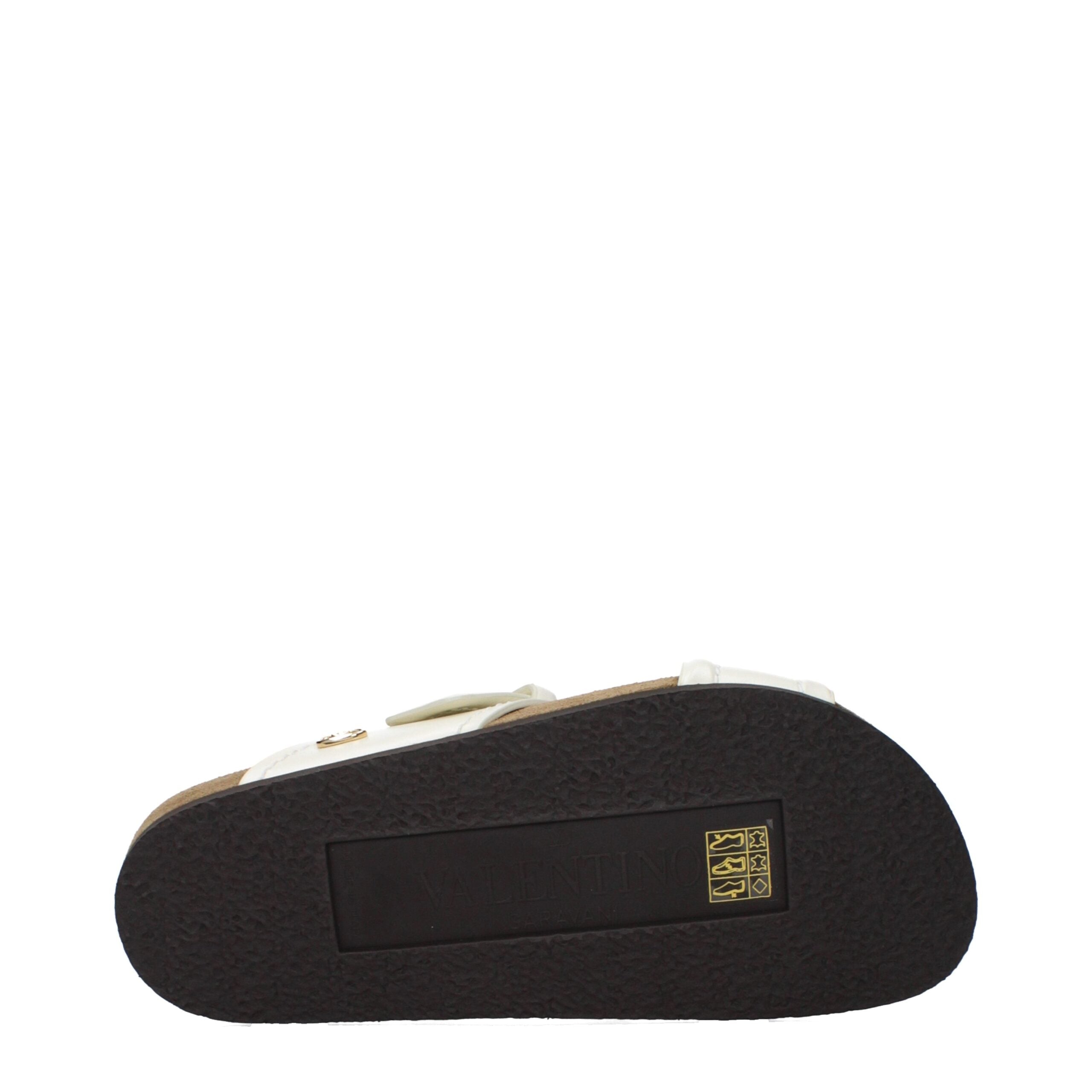 Valentino Garavani Beige Leather Slippers Valentino Garavani