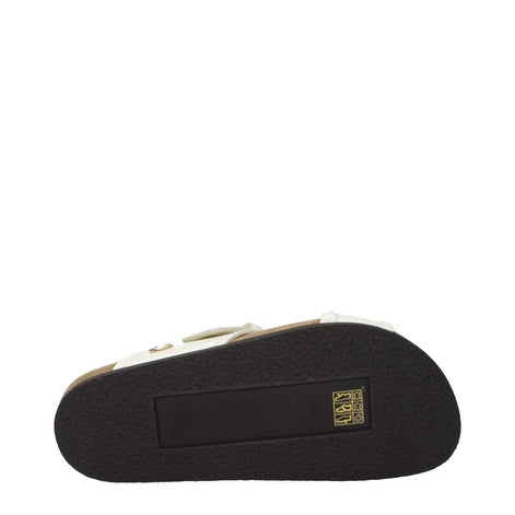 Valentino Garavani Beige Leather Slippers Valentino Garavani