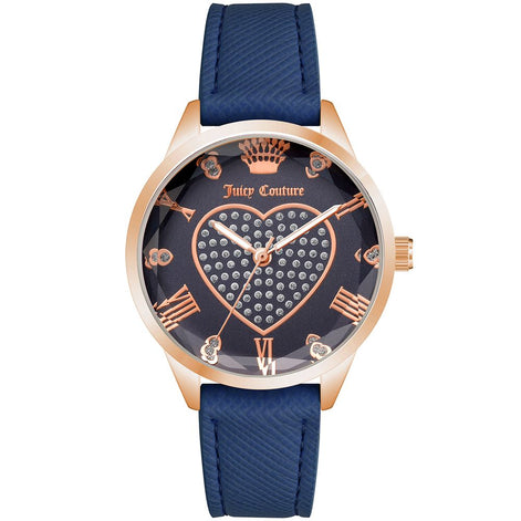 Juicy Couture Blue Plastic Dress Watch