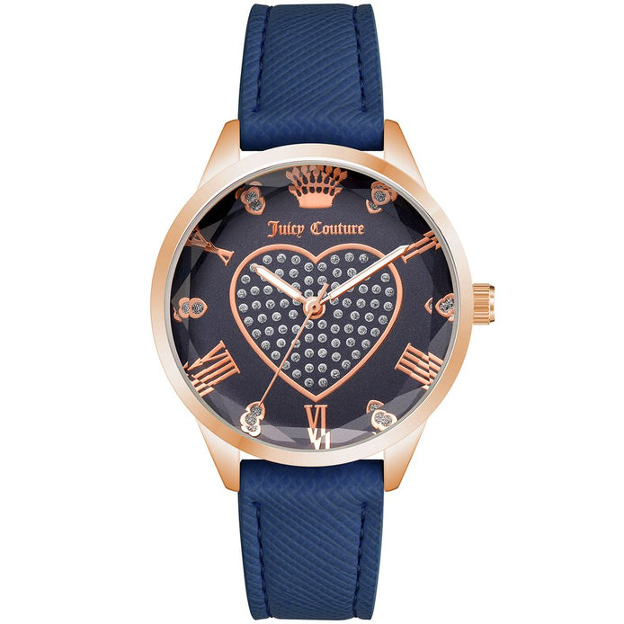 Juicy Couture Blue Plastic Dress Watch