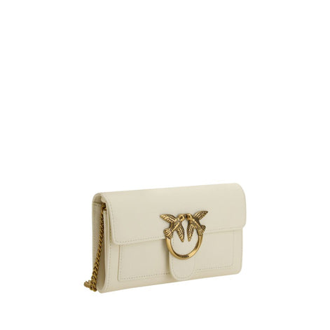 Portefeuille PINKO Cuir Blanc One Love Femme