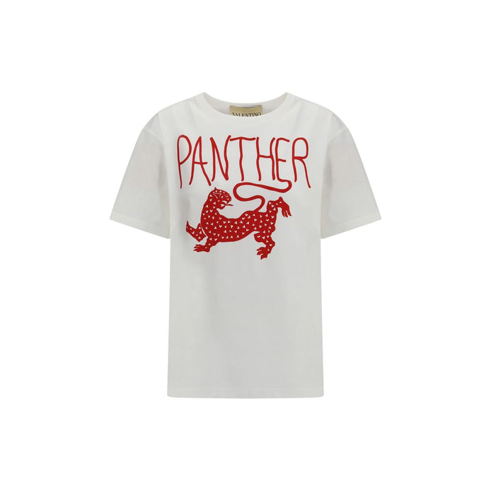Valentino White Cotton T-Shirt Valentino