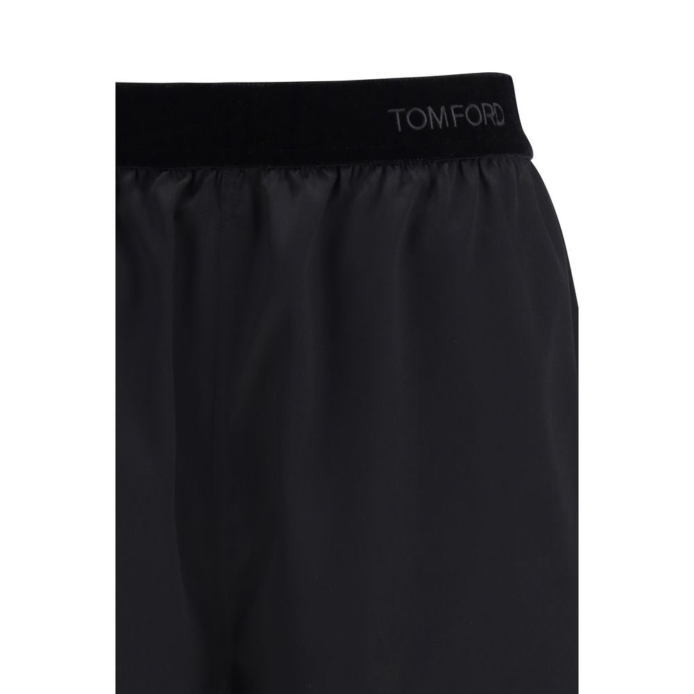 Tom Ford Black Silk Bermuda Shorts Tom Ford