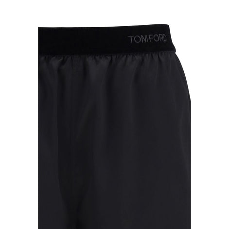 Tom Ford Black Silk Bermuda Shorts Tom Ford