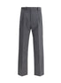 Prada Gray Fleece Wool Dress Pants