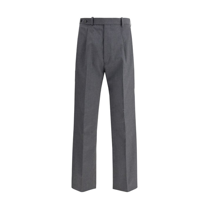 Prada Gray Fleece Wool Dress Pants