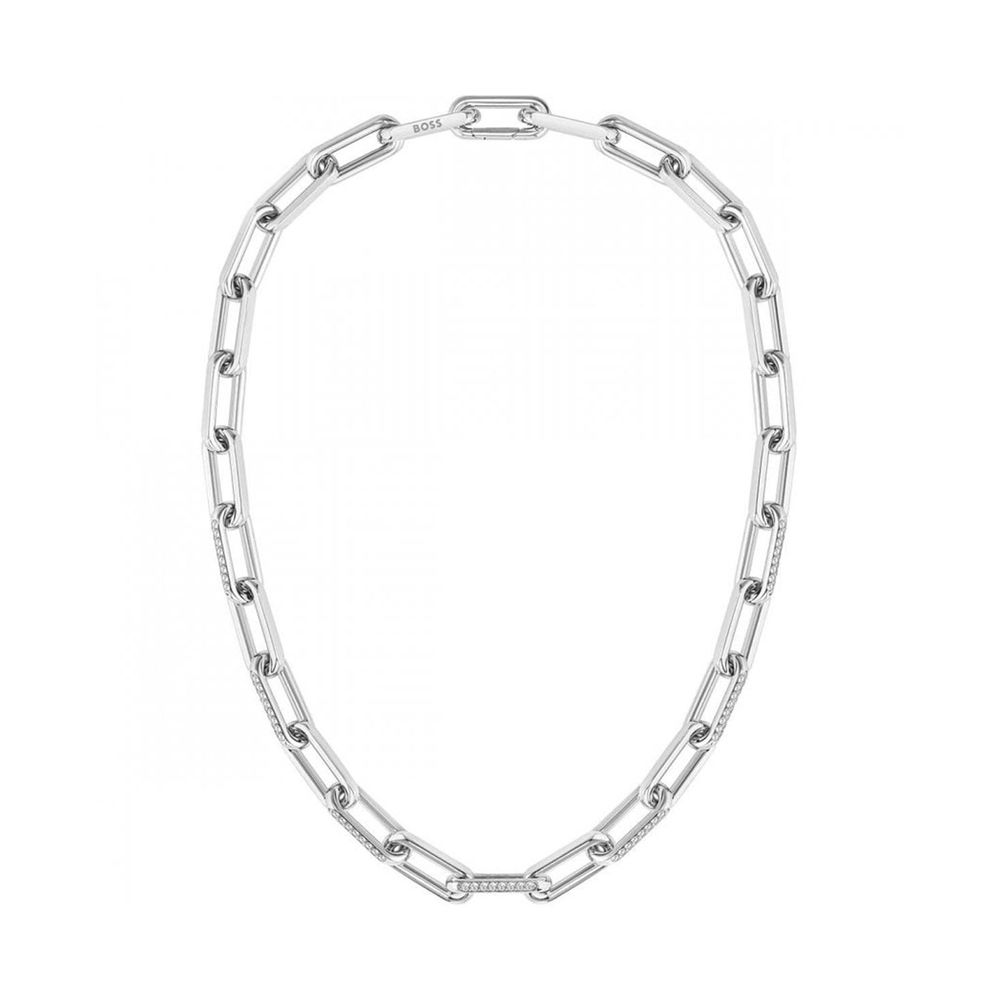 Hugo Boss Silver Stainless Steel Necklace Hugo Boss