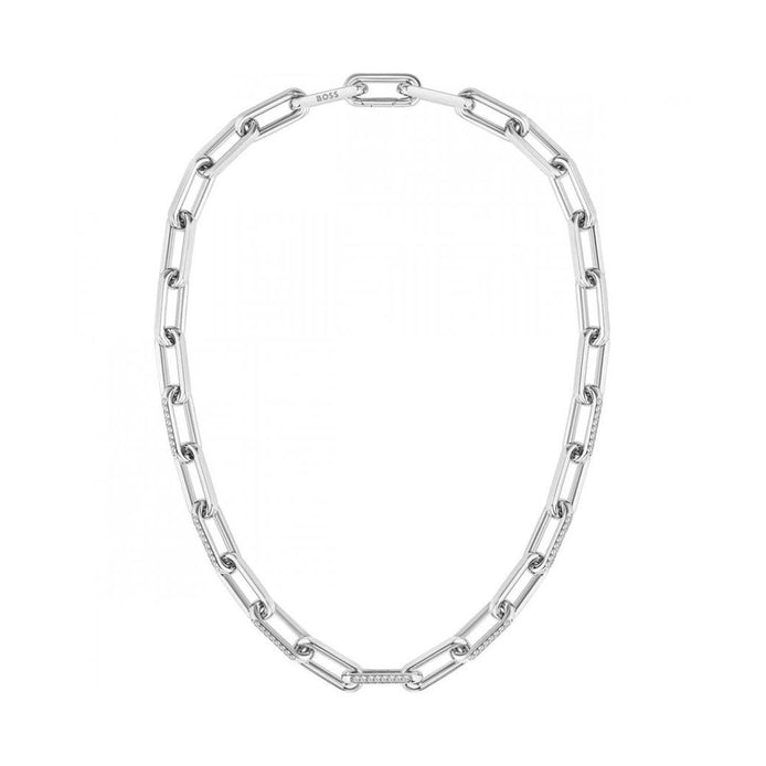 Hugo Boss Silver Stainless Steel Necklace Hugo Boss