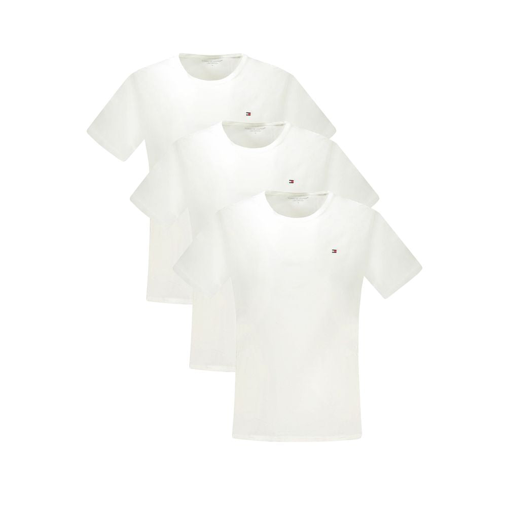 Tommy Hilfiger White Cotton Men's T-Shirt Tommy Hilfiger