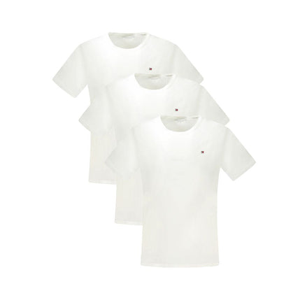 Tommy Hilfiger White Cotton Men's T-Shirt Tommy Hilfiger