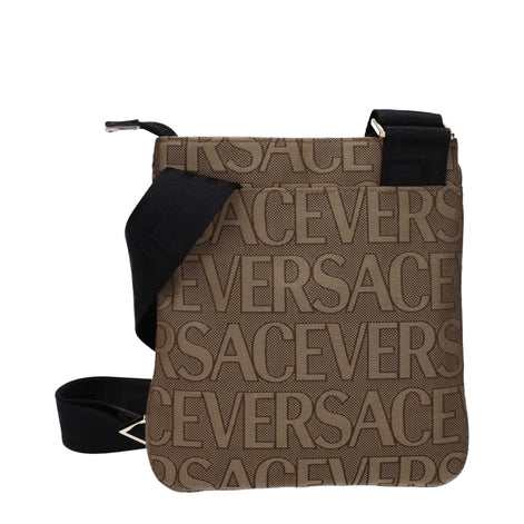 Versace Beige Fabric Crossbody Bag Versace