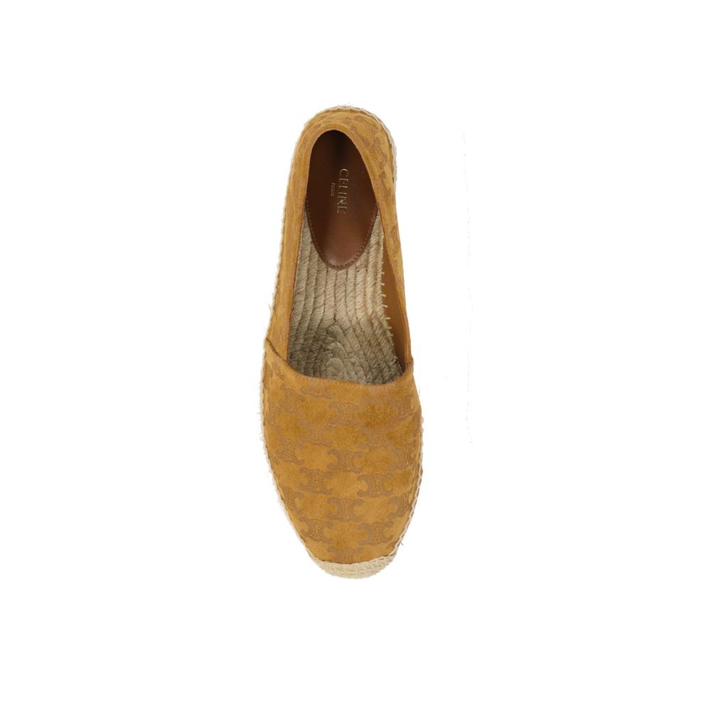 Celine Brown Calfskin Espadrilles Celine