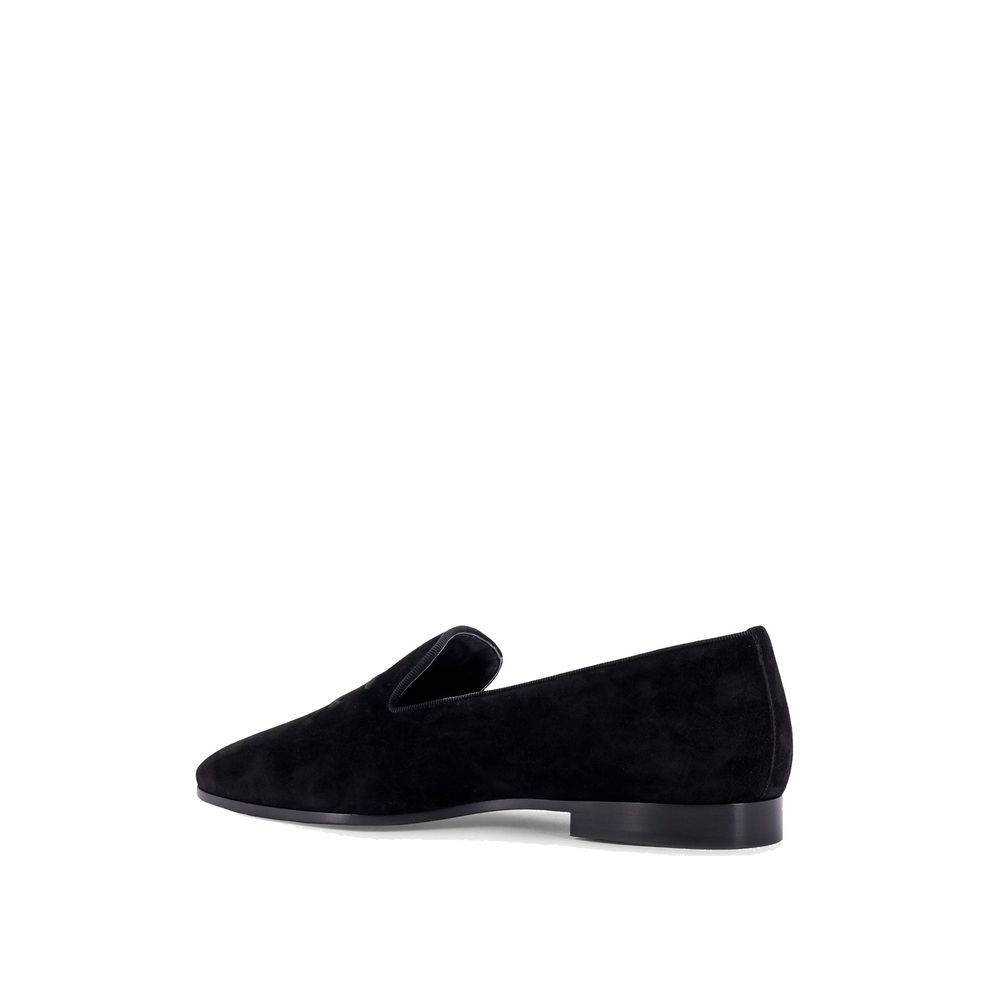 Celine Black Calfskin Slip-On Loafers Celine