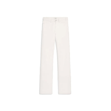 Celine White Cotton Straight-Leg Jeans Celine