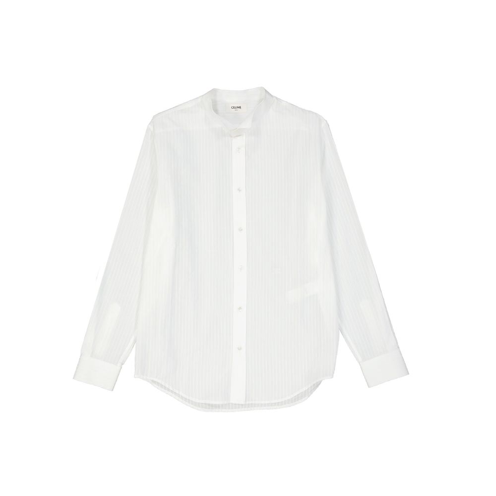 Celine White Cotton Dress Shirt Celine