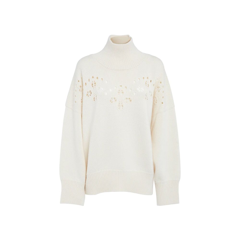 Chloé White Wool Sweatshirt Chloé