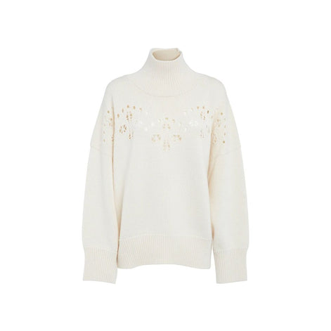 Chloé White Wool Sweatshirt Chloé