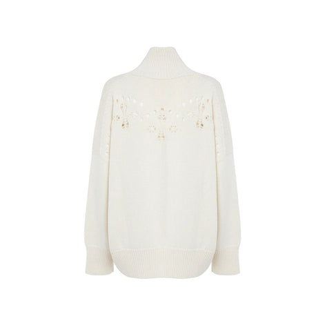 Chloé White Wool Sweatshirt Chloé