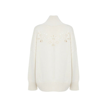 Chloé White Wool Sweatshirt Chloé