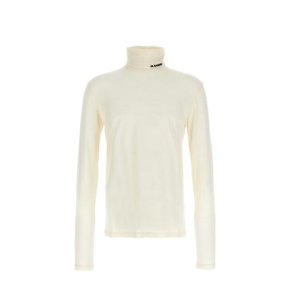 Jil Sander White Polyester Turtleneck Jil Sander