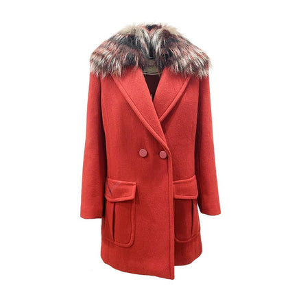 Fendi Multicolor Virgin Wool Coat Fendi