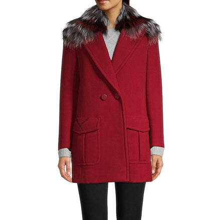Fendi Multicolor Virgin Wool Coat Fendi