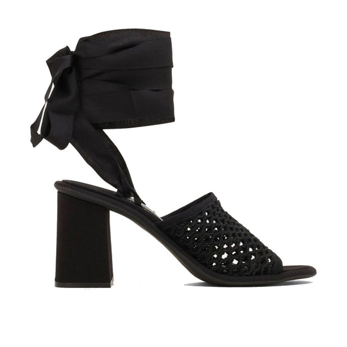 Miu Miu Black Fabric Strap-On Sandals Miu Miu
