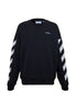 Off-White Black Cotton Sweatshirt Off-White