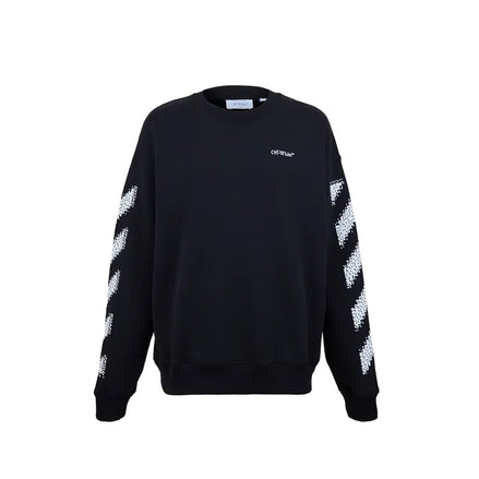 Off-White Black Cotton Sweatshirt Off-White