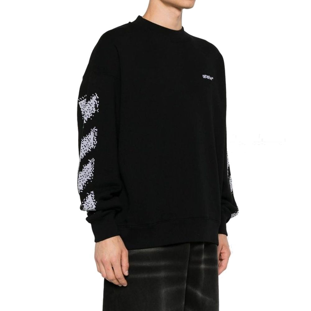 Off-White Black Cotton Sweatshirt Off-White