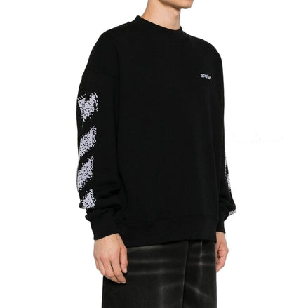 Off-White Black Cotton Sweatshirt Off-White