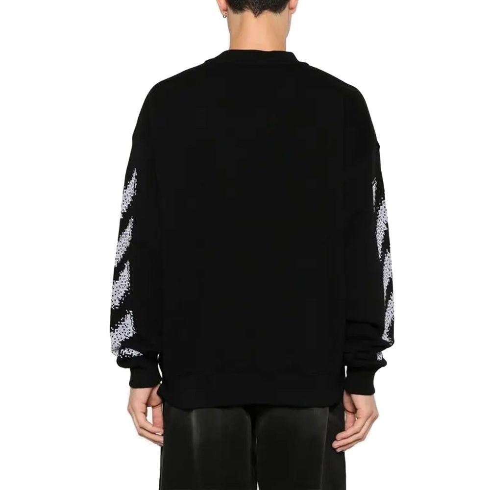 Off-White Black Cotton Sweatshirt Off-White