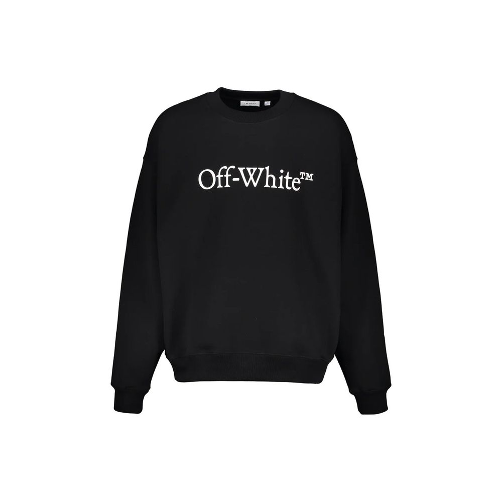 Off-White Black Cotton Sweatshirt Off-White