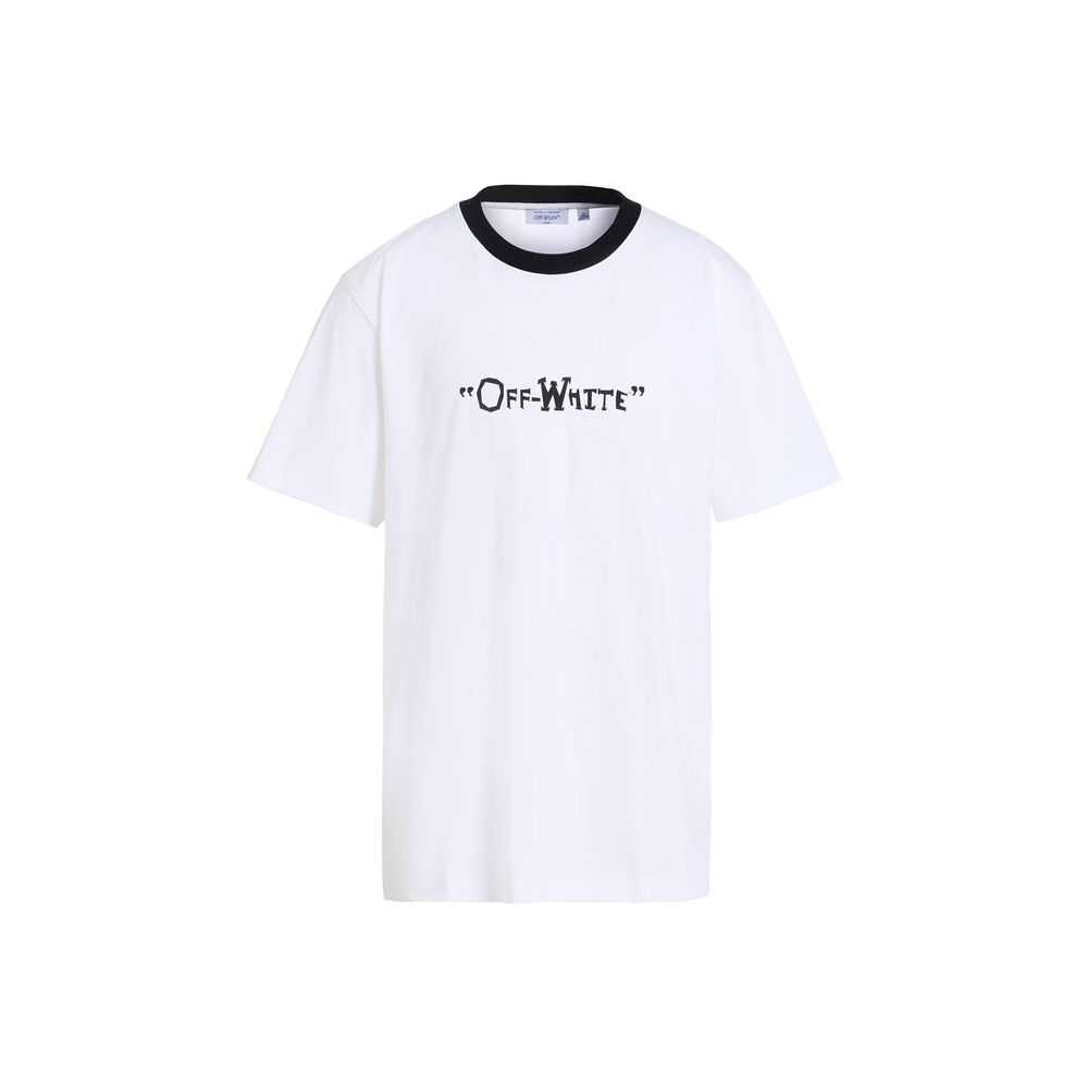 Off-White White Cotton T-Shirt Off-White