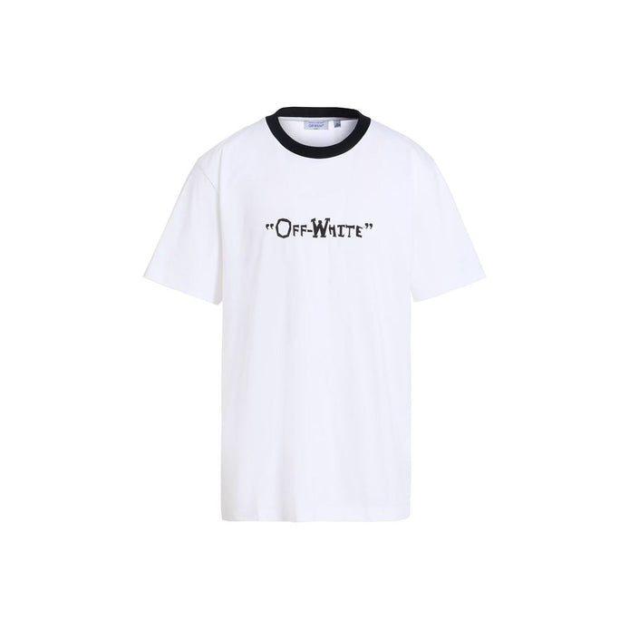 Off-White White Cotton T-Shirt Off-White