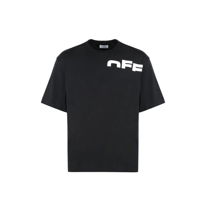 Off-White Black Cotton T-Shirt Off-White