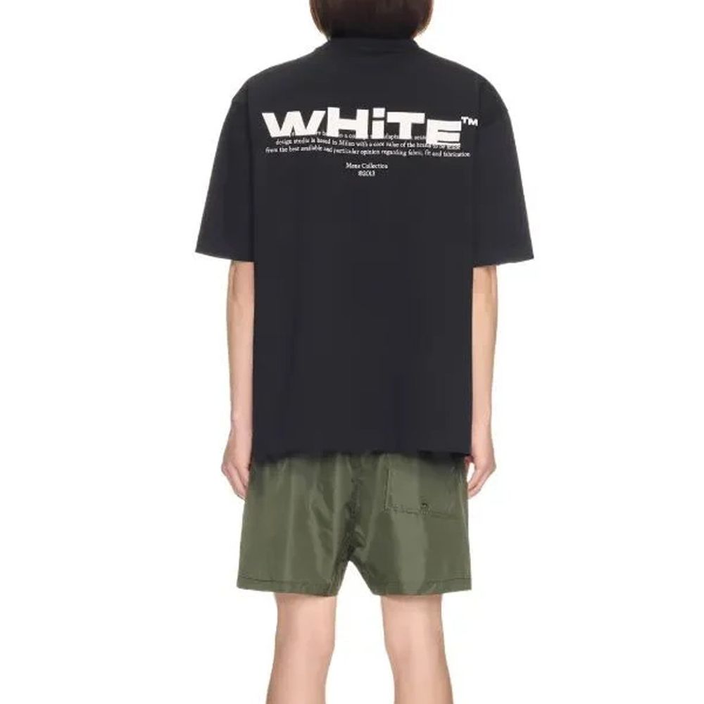 Off-White Black Cotton T-Shirt Off-White