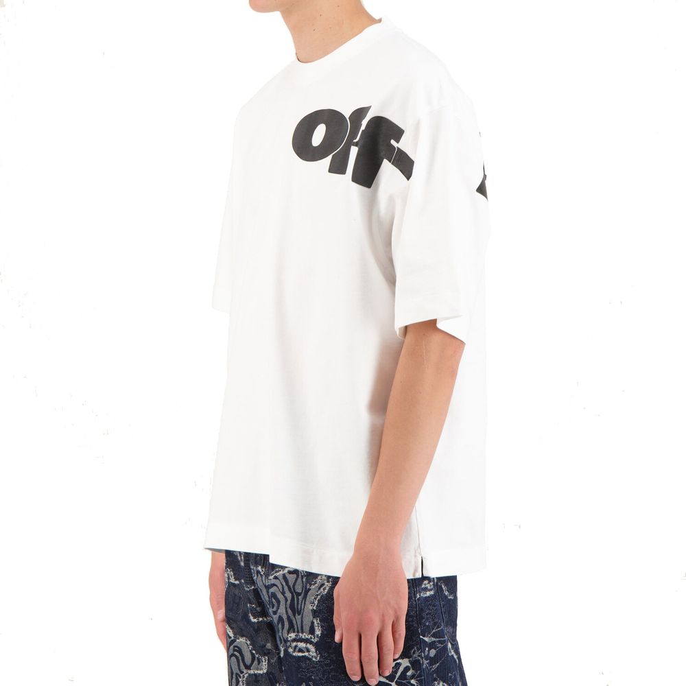 Off-White White Cotton T-Shirt Off-White