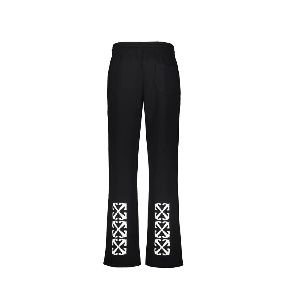Off-White Black Cotton Athletic Pants Off-White