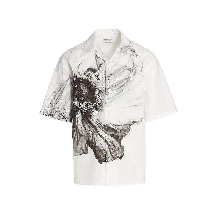 Alexander McQueen White Cotton Shortsleeve Shirt Alexander McQueen