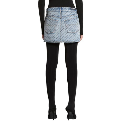 Balenciaga Blue Denim Skirt Balenciaga
