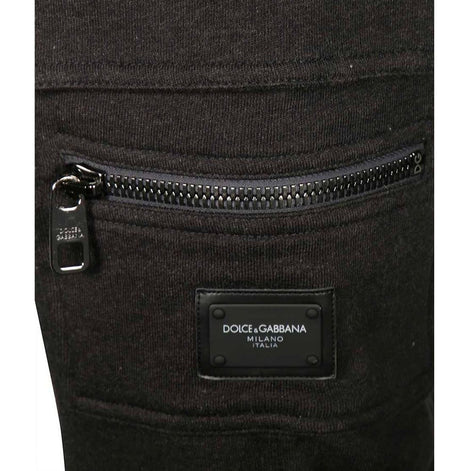 Dolce & Gabbana Gray Cotton Cargo Pants Dolce & Gabbana