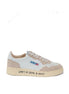 Autry White Goatskin Low Top Sneakers Autry