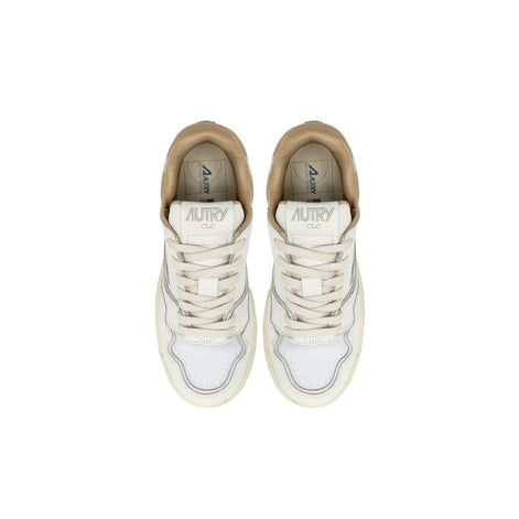 Autry White Leather Low Top Sneakers