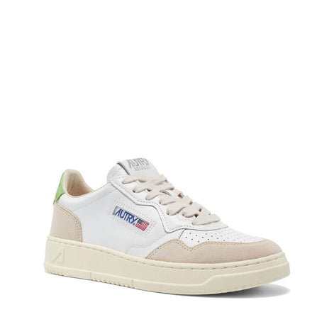 Autry White Leather Low Top Sneakers Autry