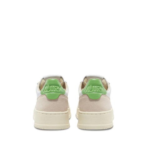 Autry White Leather Low Top Sneakers Autry