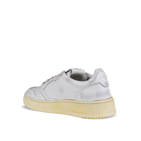 Autry White Leather Low Top Sneakers Autry